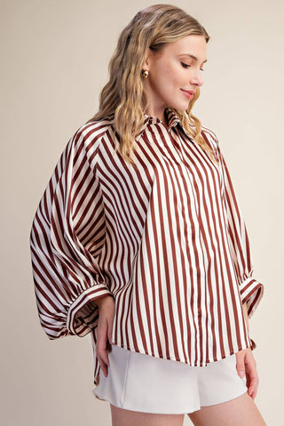 Logan Striped Button Up