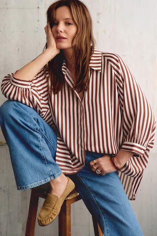Logan Striped Button Up