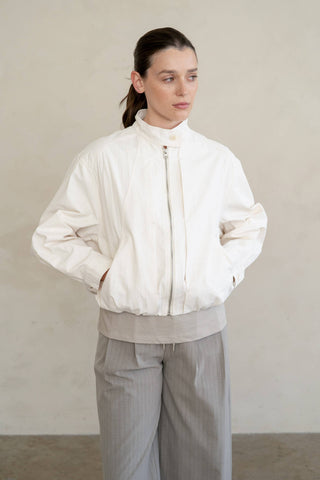 ELLE GREY - SCULPTED COLLAR LIGHTWEIGHT BOMBER-option1]-Fashion Pharmacy Boutique-Ada Oklahoma Clothing Store for Women