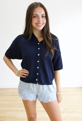 The Harli Cardigan in Navy
