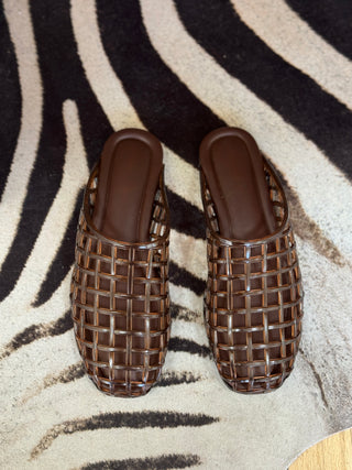 Kyra Lattice Weave Jelly Slide