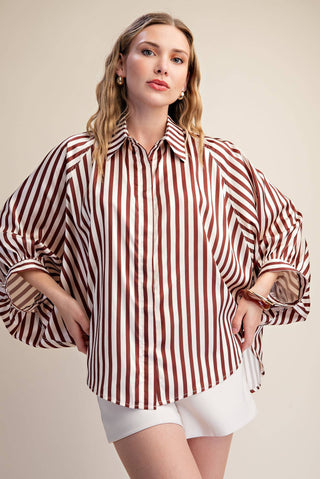 Logan Striped Button Up