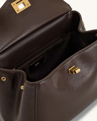 PREORDER - Lucia Classic Top Handle - Autumn Brown