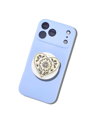 Hand-painted Paisley Heart GripCharm