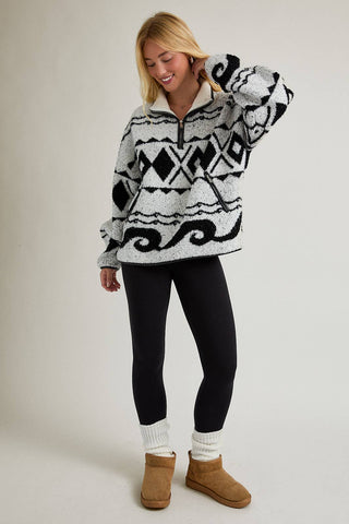 TANNER OVERSIZED QUARTER ZIP-Sweaters-option1]-Fashion Pharmacy Boutique-Ada Oklahoma Clothing Store for Women