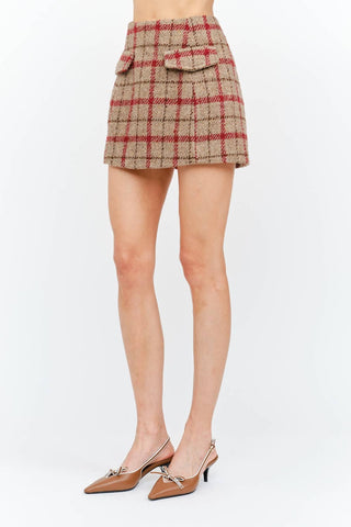 Claire Wool Tweed Skirt