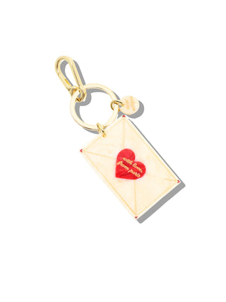 Hand-Painted Love Mail Bag Charm + Keychain | Eco-Friendly