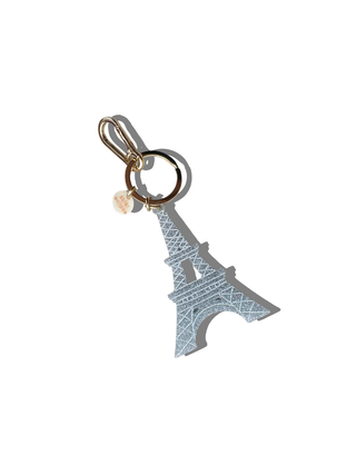 Solar Eclipse - Hand-painted Eiffel Tower Bag Charm + Keychain