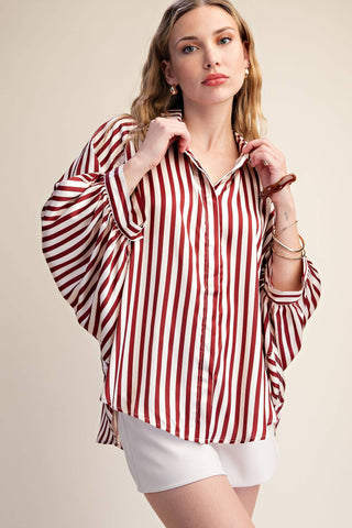 Logan Striped Button Up