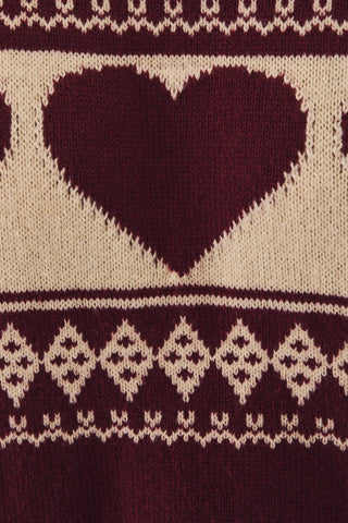 Shayla Heart Fair Isle Sweater