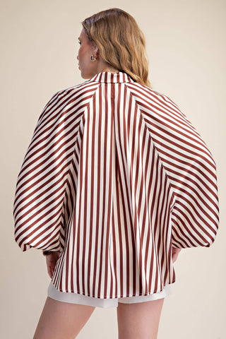 Logan Striped Button Up