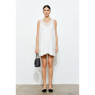 Jasmine Lace Trim Mini Dress