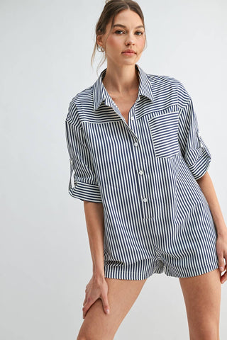The Lakeside Striped Romper