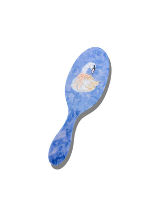 Hand-Painted Bow Swan Amazing Hair Day Brush