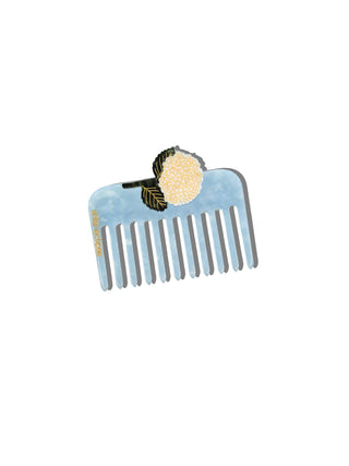 Sol Hand-painted Hydrangea Pocket Comb