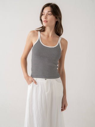 ELLE GREY - STRIPED KNIT TANK TOP-option1]-Contemporary-S/M-Fashion Pharmacy Boutique-Ada Oklahoma Clothing Store for Women