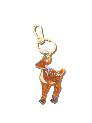 Hand-painted Fawn Bag Charm + Keychain