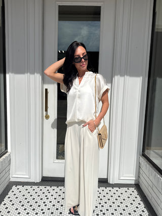 Sarah Blouse in Ivory