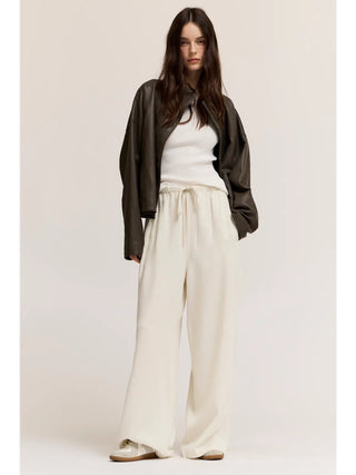 The Gia High Neck Leather Jacket