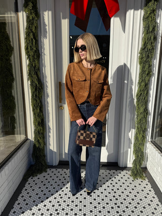 The Kami Timeless Suede Utility Cropped Jacket-Tops-option1]-Fashion Pharmacy Boutique-Ada Oklahoma Clothing Store for Women