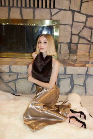 Champagne Supernova Midi Skirt-option1]-Fashion Pharmacy Boutique-Ada Oklahoma Clothing Store for Women