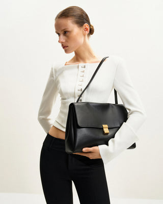 PREORDER-Hilary Shoulder Bag- Midnight Black