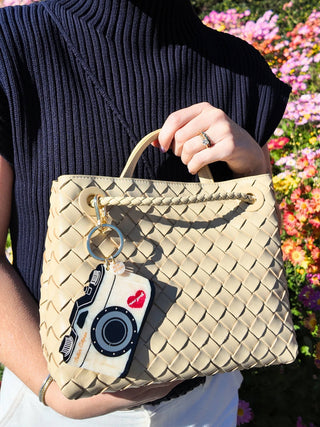 Hand-Painted NY Vintage Camera Bag Charm