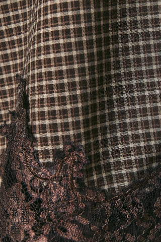 The Riot Lace Plaid Button Up