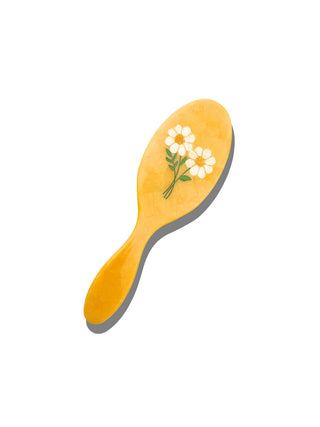 Hand-Painted Vintage Daisy Stem Amazing Hair Day Brush