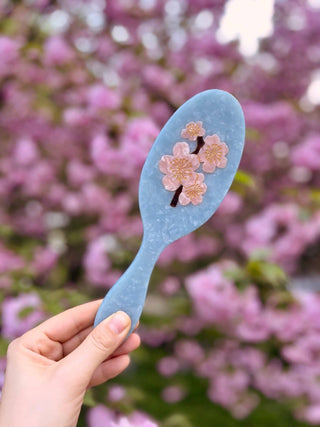 Hand-painted Cherry Blossom Amazing Hair Day Brush