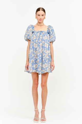 Sofie the Label - Maddy Blue Floral Dress-option1]-Fashion Pharmacy Boutique-Ada Oklahoma Clothing Store for Women