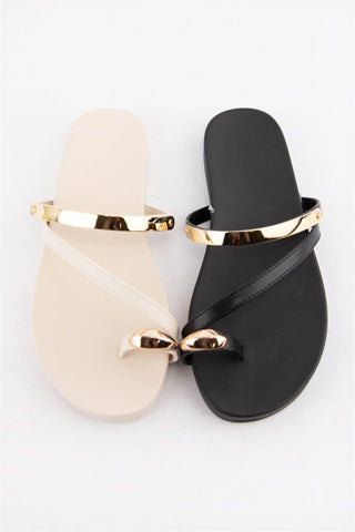 Athena Gold Toe Ring Sandal