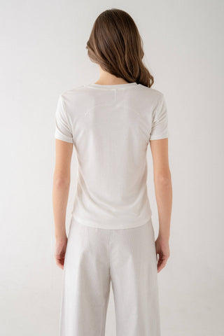 ELLE GREY - SOFT LYOCELL CREW TEE-option1]-M-White-Fashion Pharmacy Boutique-Ada Oklahoma Clothing Store for Women
