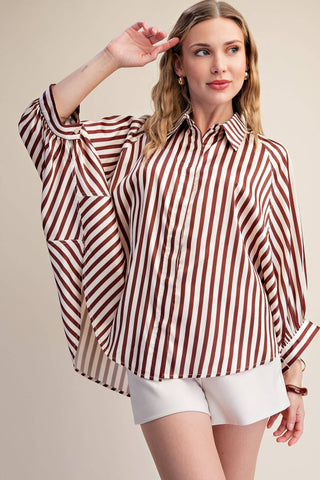 Logan Striped Button Up