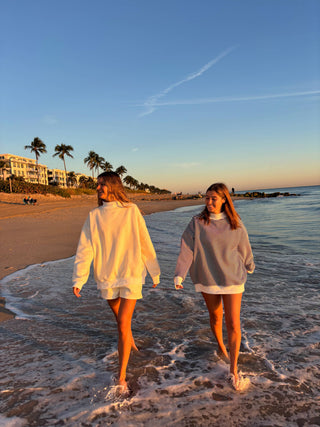 Sunkissed Coconut - Dark Navy Blue and White Big Striped Mockneck Sweatshirt-option1]-Fashion Pharmacy Boutique-Ada Oklahoma Clothing Store for Women