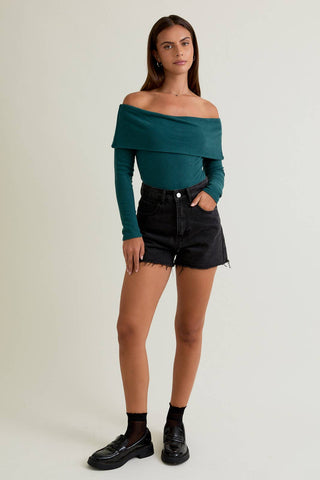 Carly Off Shoulder Long Sleeve Top