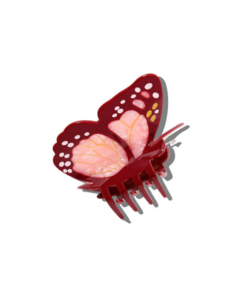 Hand-painted Monarch Butterfly Claw Hair Clip