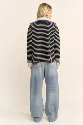 Jillian Striped Polo