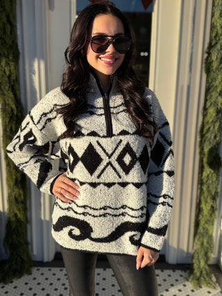 TANNER OVERSIZED QUARTER ZIP-Sweaters-option1]-Fashion Pharmacy Boutique-Ada Oklahoma Clothing Store for Women