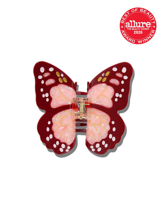 Hand-painted Monarch Butterfly Claw Hair Clip
