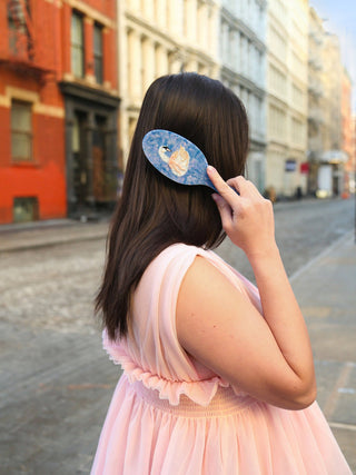 Hand-Painted Bow Swan Amazing Hair Day Brush