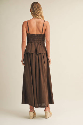The Darling Dress in Brown