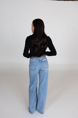 Lana Pistola High Rise Ultra Wide Leg - Break