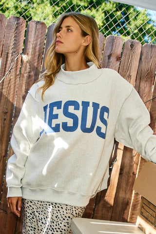 Jesus/God is Good Mock Neck Reversible