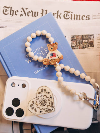 Hand-painted Paisley Heart GripCharm