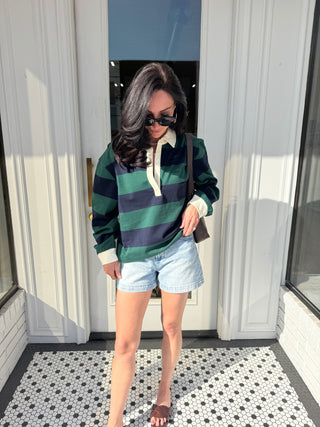 Ivy League Pullover Green/Navy