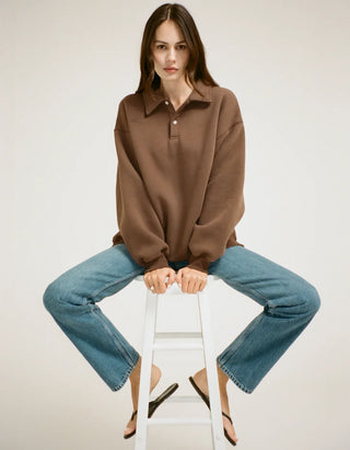 Airport Sweatshirt in Chocolate