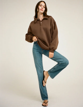 Airport Sweatshirt in Chocolate
