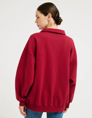 Airport Sweatshirt  in Merlot