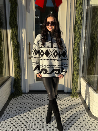 TANNER OVERSIZED QUARTER ZIP-Sweaters-option1]-Fashion Pharmacy Boutique-Ada Oklahoma Clothing Store for Women